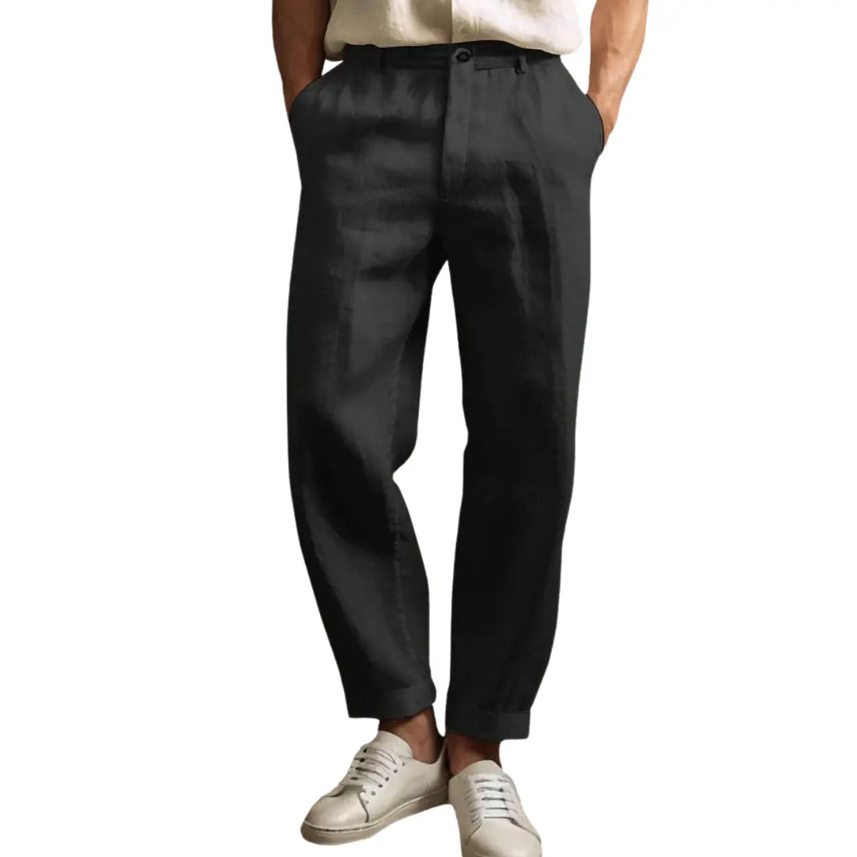 Pantaloni dritti Hudson Linen