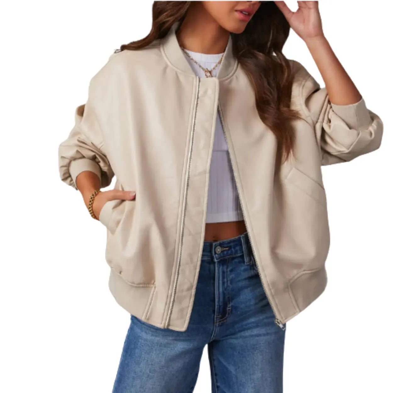 La giacca in pelle Sofia