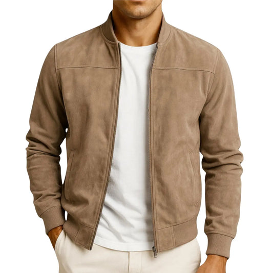 Giacca Roy in pelle scamosciata