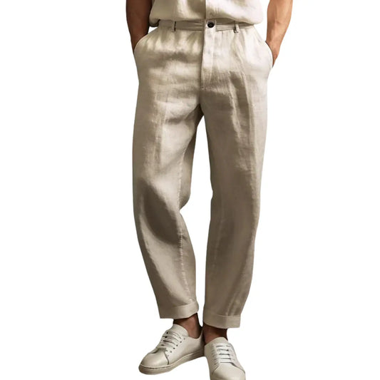 Pantaloni dritti Hudson Linen