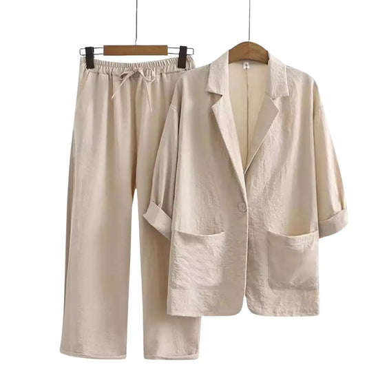 Set doppio Amelia in lino