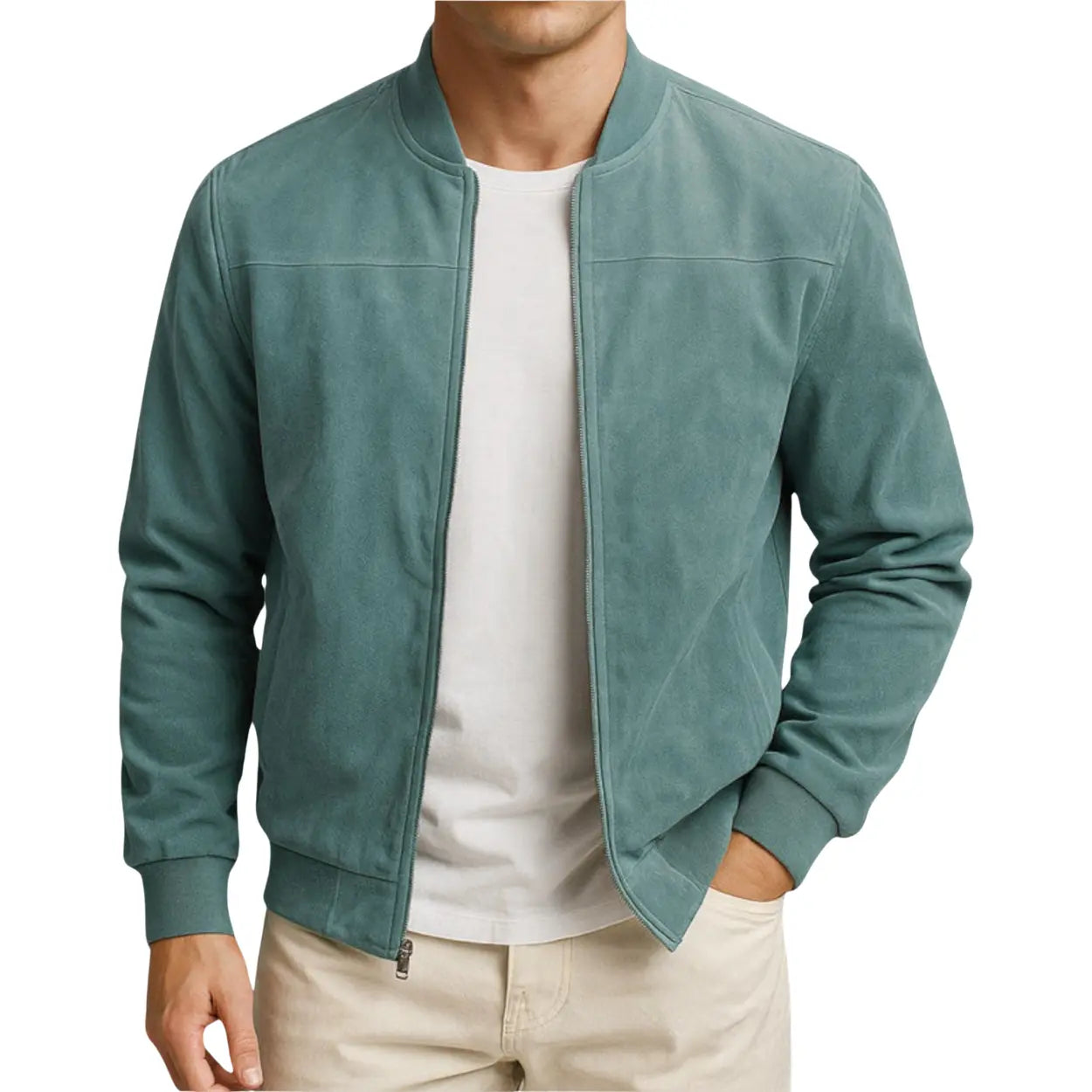 Giacca Roy in pelle scamosciata