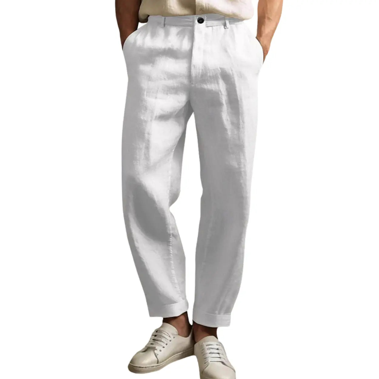 Pantaloni dritti Hudson Linen