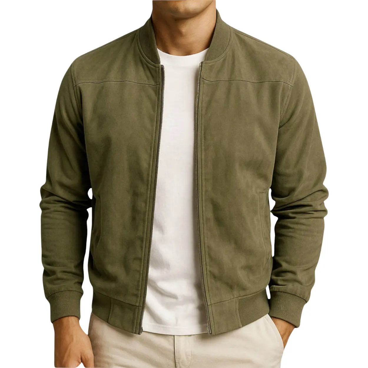 Giacca Roy in pelle scamosciata