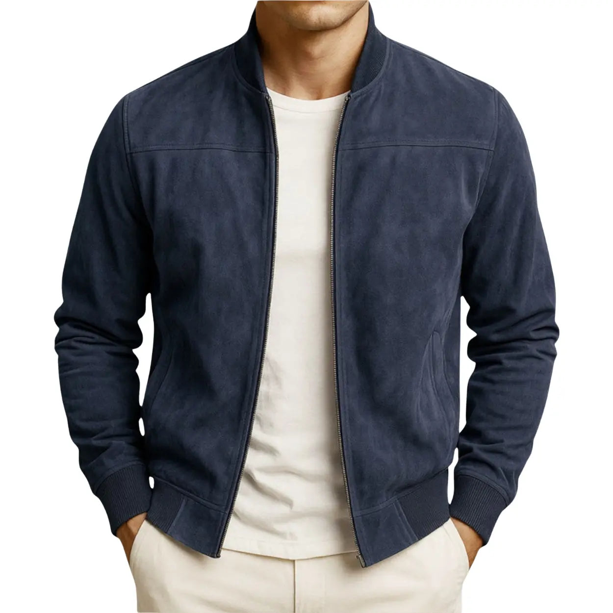 Giacca Roy in pelle scamosciata