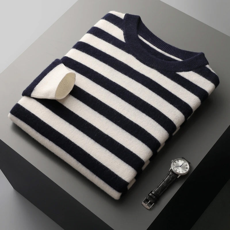 Maglione in cashmere a righe Arthur