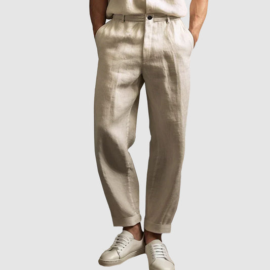Pantaloni dritti Hudson Linen