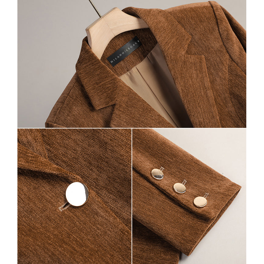 Il blazer in velluto Ambra